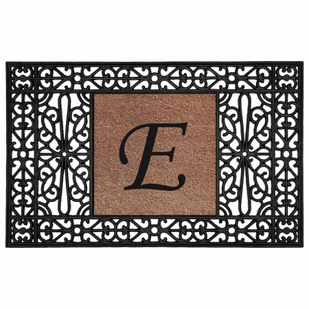 Monogram Door Mat, Coir, Black, Natural, 30 in W x 48 in L